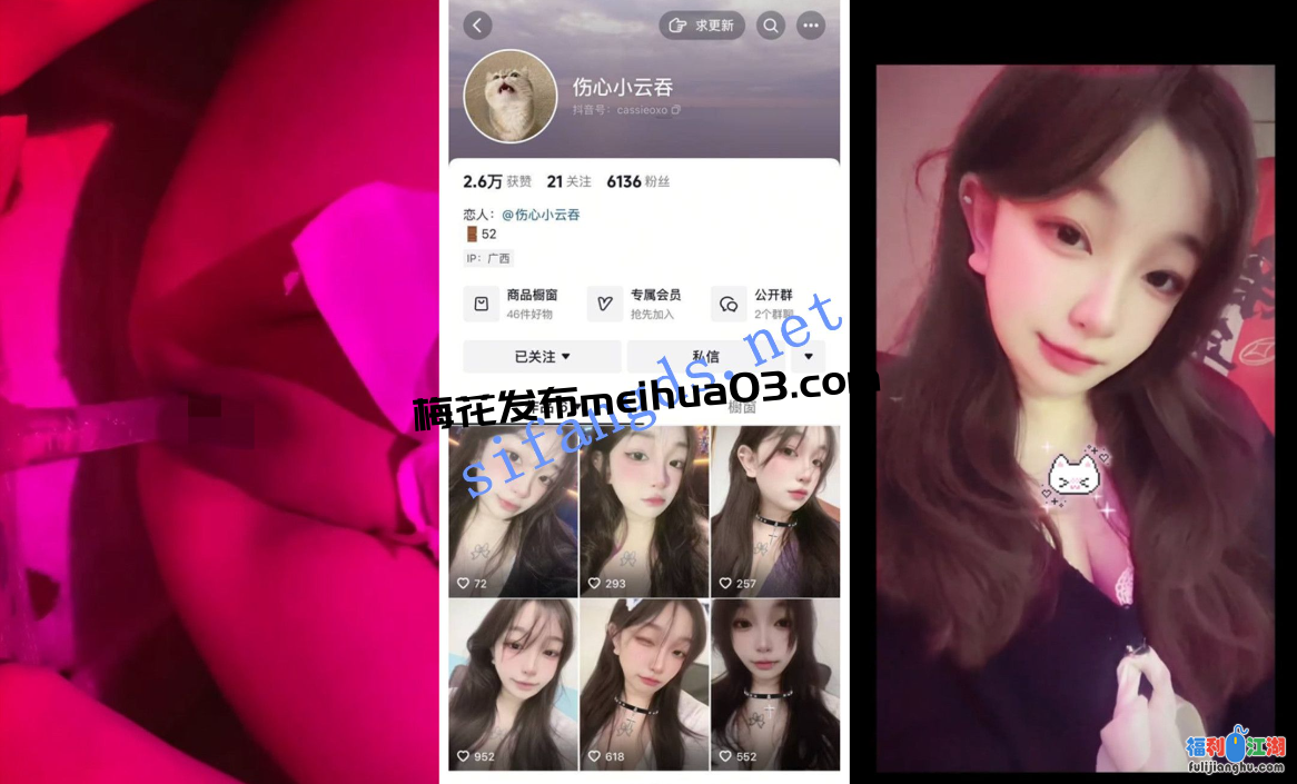 【抖音福利】【简小陌/女仆构造/钱丫丫/伤心小云吞】自慰【205M】